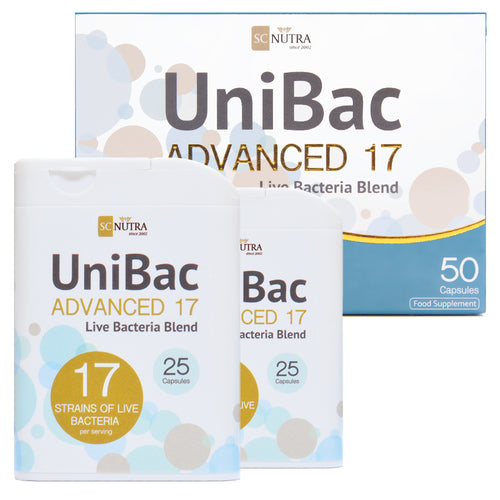 Oferta Pack – UniBac Advanced 17 Mezcla de Bacterias Vivas (3 Packs)