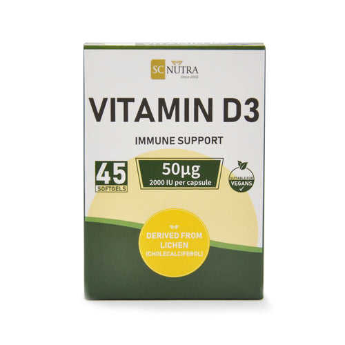 SC Nutra Vitamin D3 2000 IU Softgels Dispenser