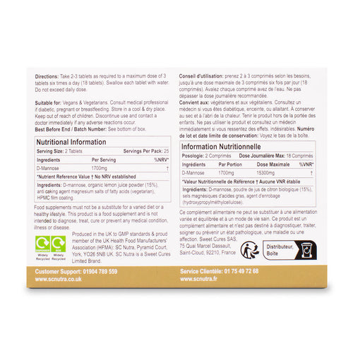 Waterfall D-Mannose Zitrone Kautabletten