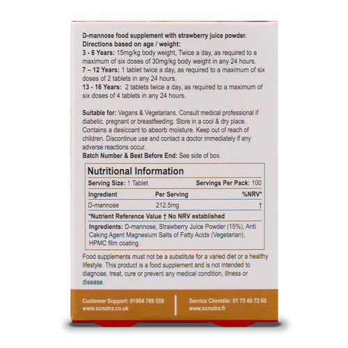 Waterfall D-Mannose Kinder - Erdbeer-Milchtabletten 