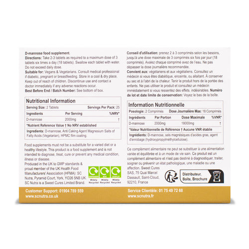 Waterfall D-Mannose Tablets 1000mg