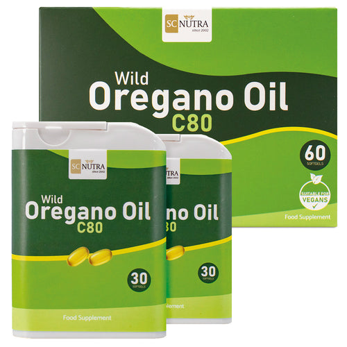 Cápsulas blandas de aceite de orégano silvestre C80