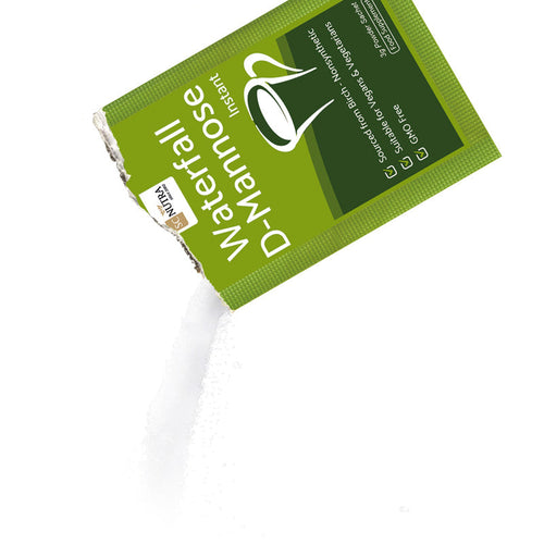 Easy to use Waterfall D-Mannose Instant Sachets - Tear, Pour and Mix with Water.