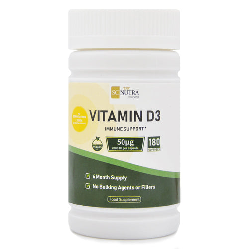 SC Nutra Vitamin D3 2000 IU Softgels
